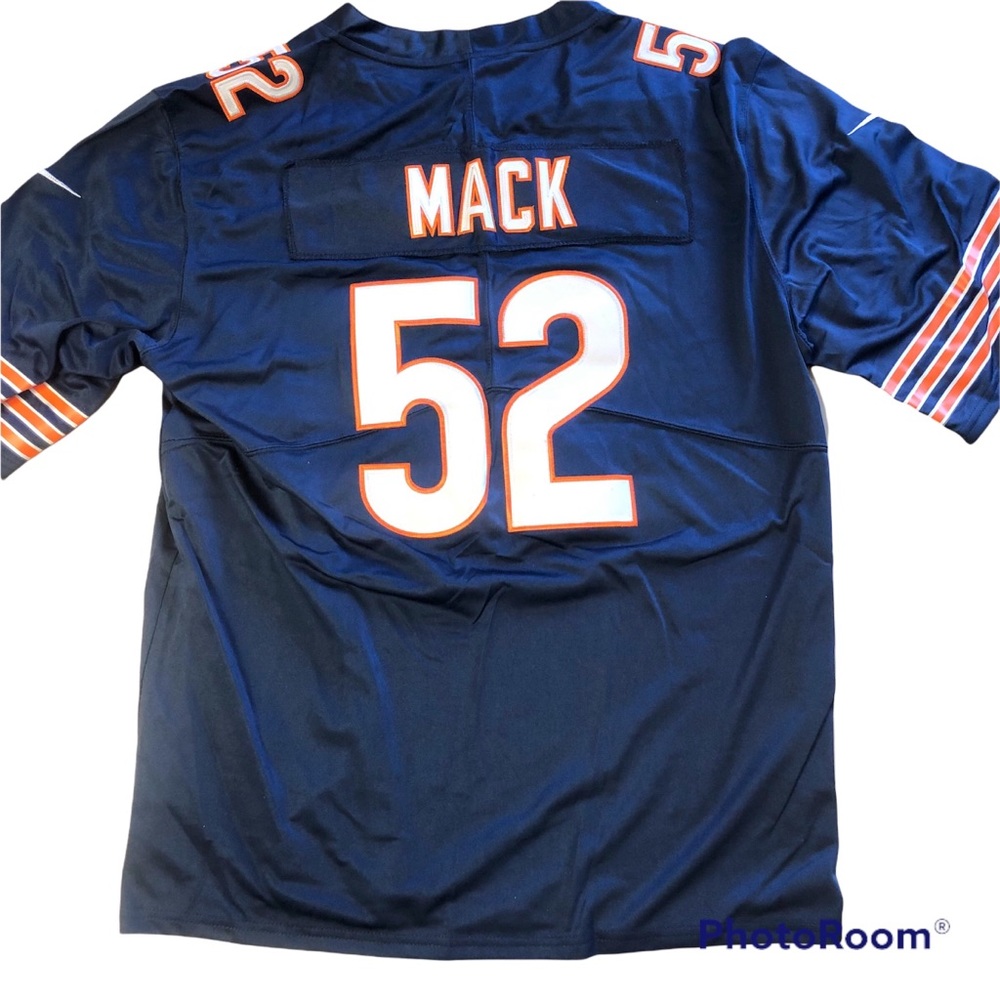 NFL Bears Khalil Mack 52 Nike Blue and Orange Jersey